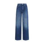L'Agence Blue Cotton Relaxed Fit Jeans