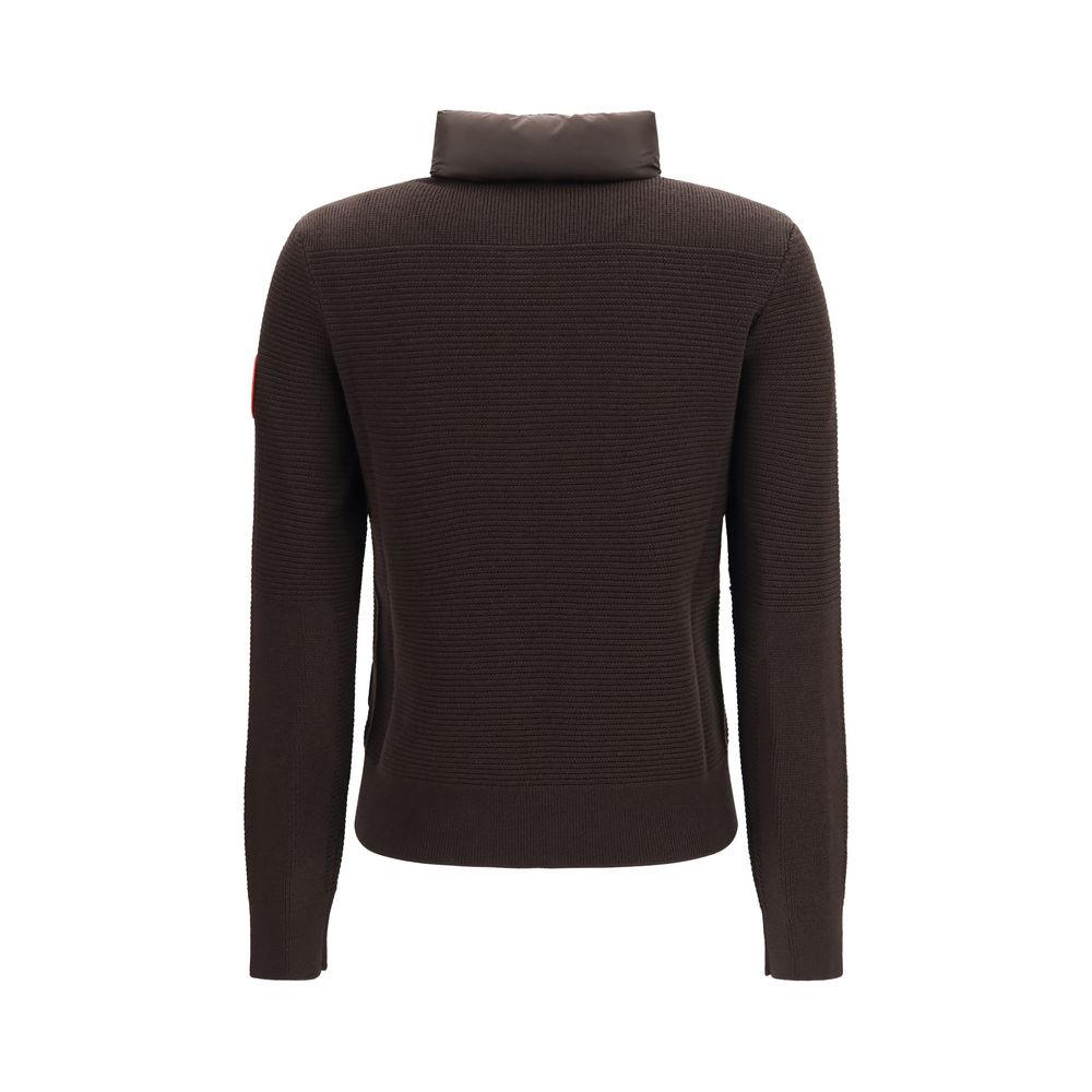 Canada Goose Brown Wool Oves Aries Full-Length Jacket - Eljoys Fashion 