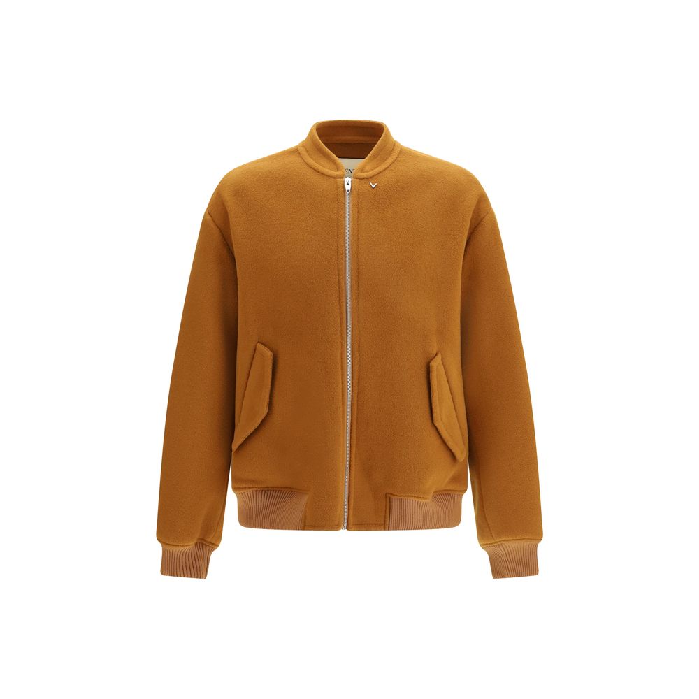 Valentino Garavani Brown Wool Oves Aries Bomber - Eljoys Fashion 