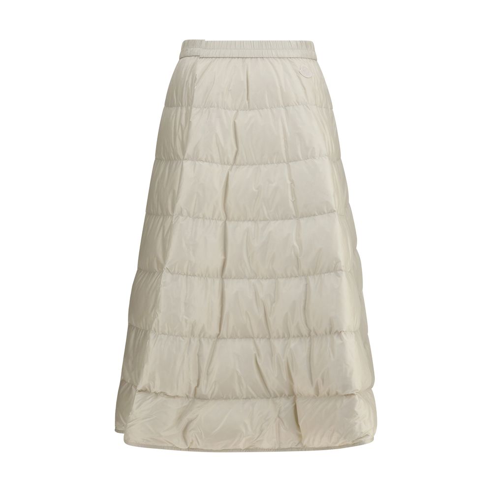 Moncler Beige Nylon Midi Skirt - Eljoys Fashion 
