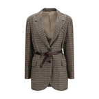 Brunello Cucinelli Beige Mohair Blazer - Eljoys Fashion 