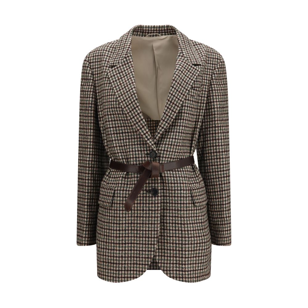 Brunello Cucinelli Beige Mohair Blazer - Eljoys Fashion 