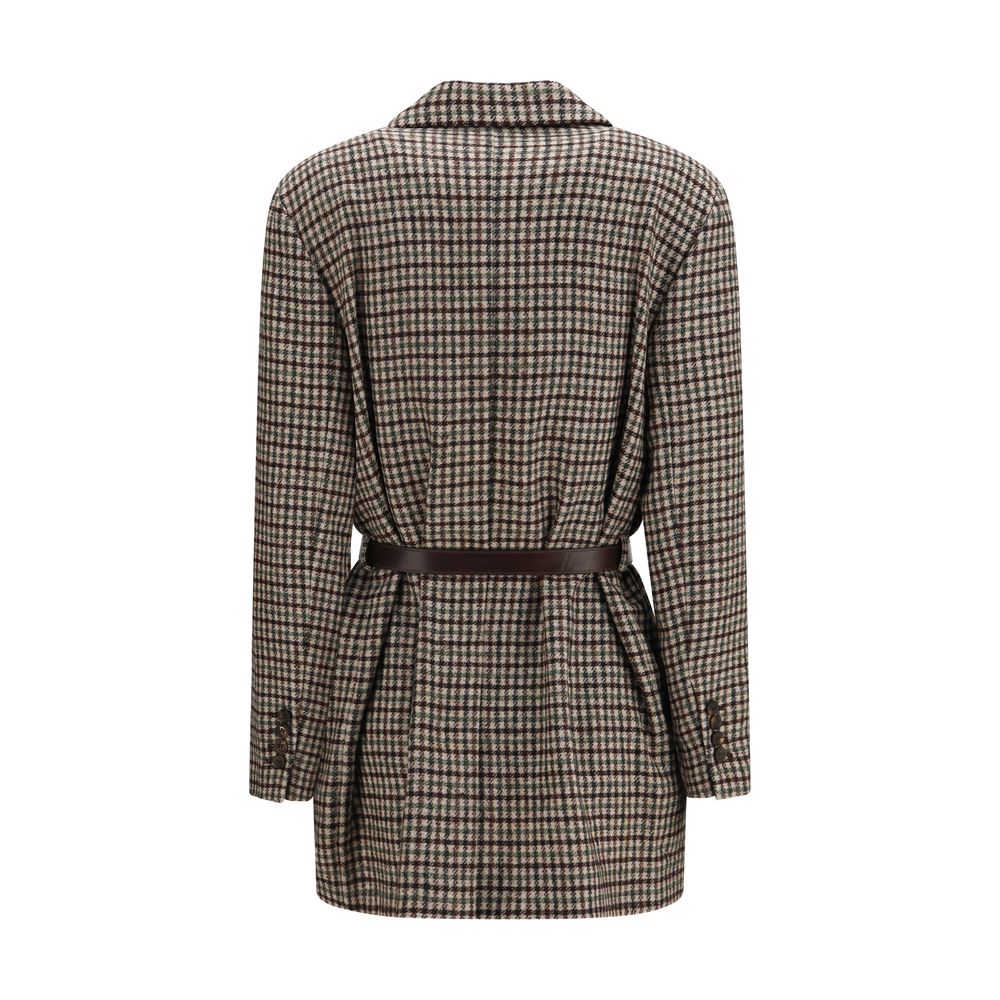 Brunello Cucinelli Beige Mohair Blazer - Eljoys Fashion 