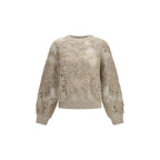 Brunello Cucinelli Beige Mohair Sweatshirt - Eljoys Fashion 