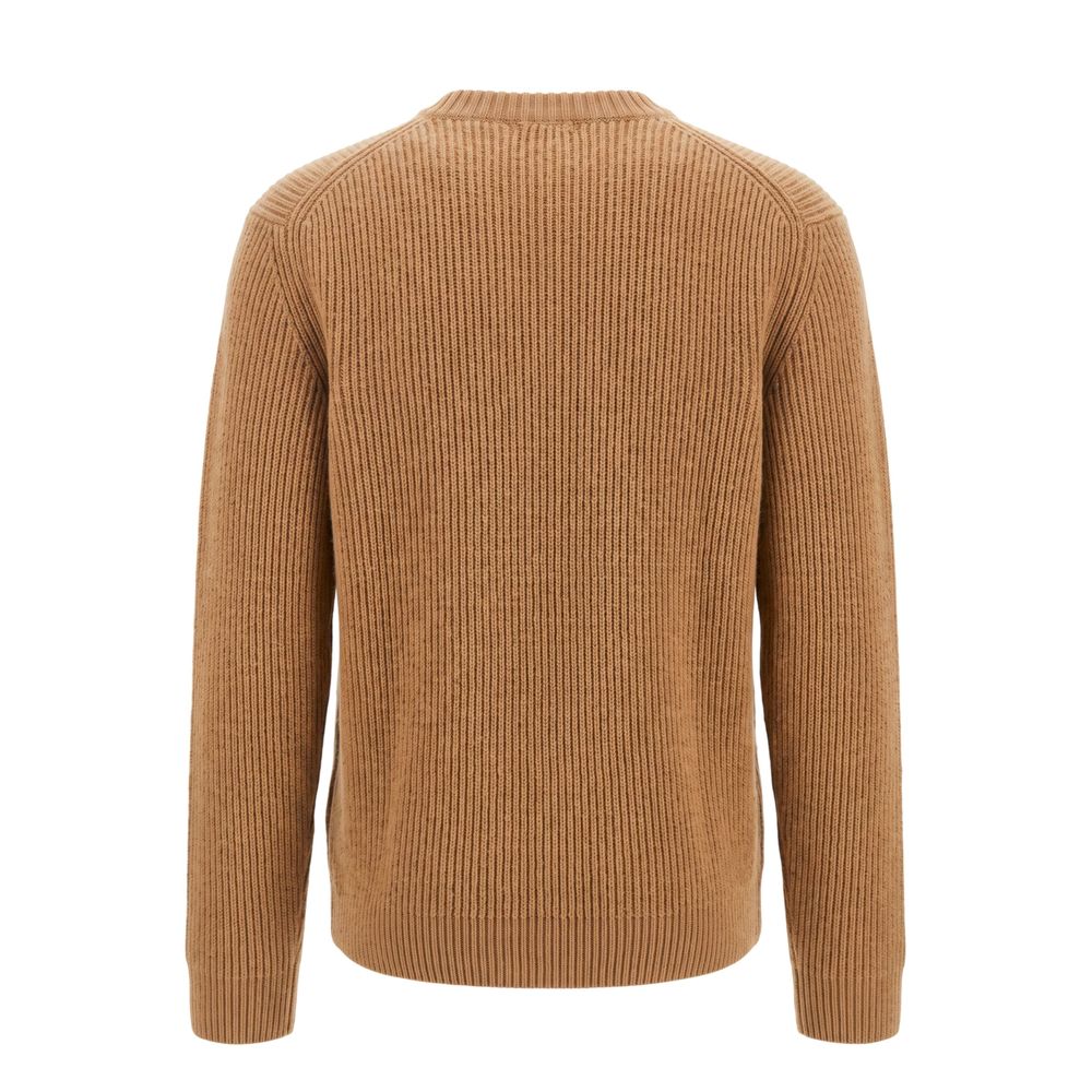 Malo Brown Wool Men Sweater - Eljoys Fashion 