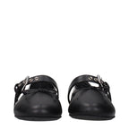 Miu Miu Black Leather Ballet Flats - Eljoys Fashion 