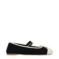 Miu Miu Black Fabric Ballet Flats - Eljoys Fashion 