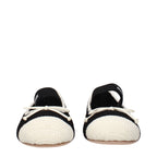 Miu Miu Black Fabric Ballet Flats - Eljoys Fashion 