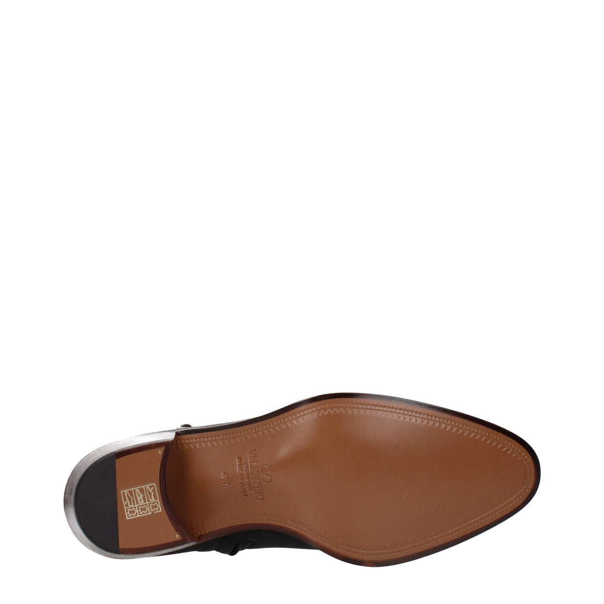 Valentino Garavani Black Leather Ankle Boots - Eljoys Fashion 