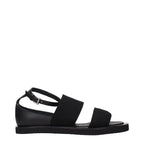 Max Mara Black Fabric Flat Sandals - Eljoys Fashion 