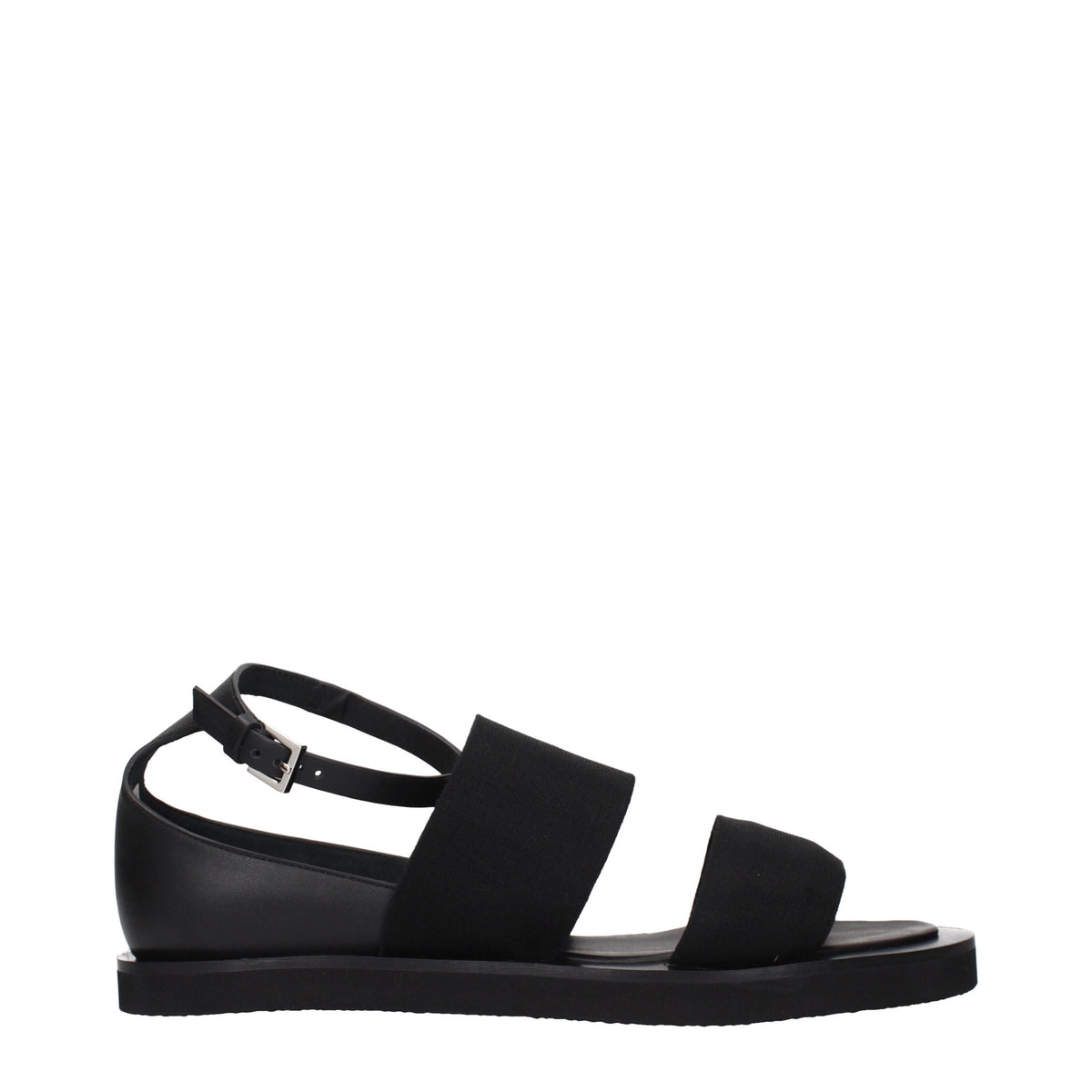 Max Mara Black Fabric Flat Sandals - Eljoys Fashion 