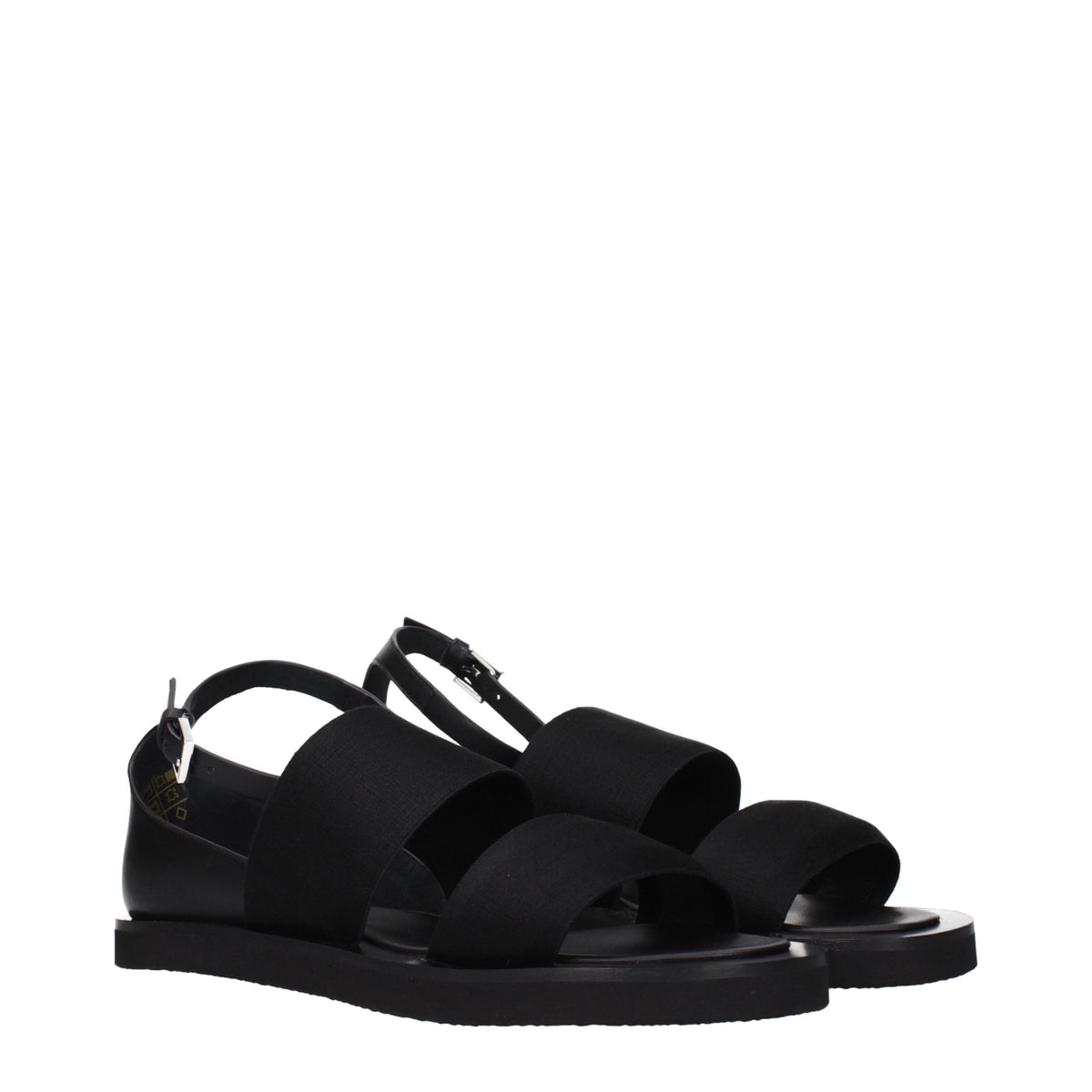 Max Mara Black Fabric Flat Sandals - Eljoys Fashion 