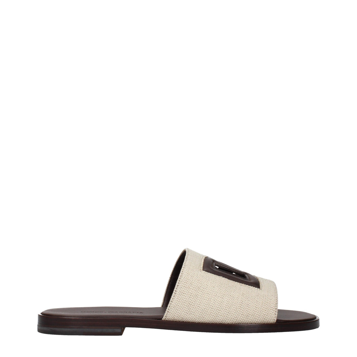 Dolce & Gabbana Beige Fabric Slippers - Eljoys Fashion 