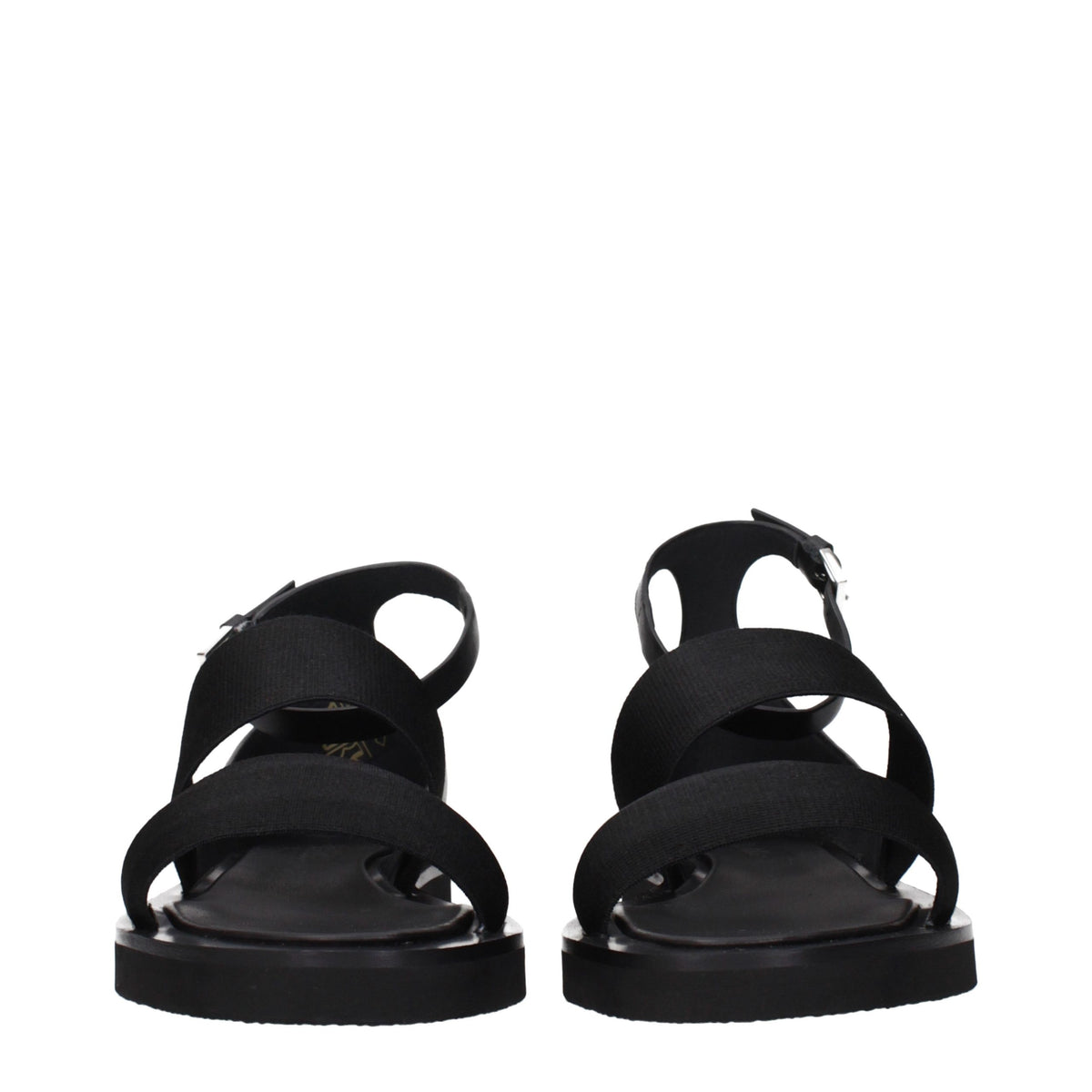 Max Mara Black Fabric Flat Sandals - Eljoys Fashion 