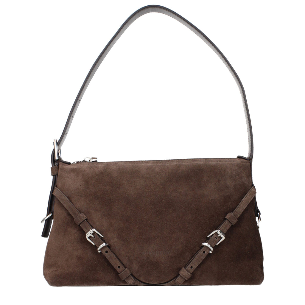 Givenchy Brown Leather Shoulder Bag - Eljoys Fashion 