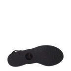Max Mara Black Fabric Flat Sandals - Eljoys Fashion 