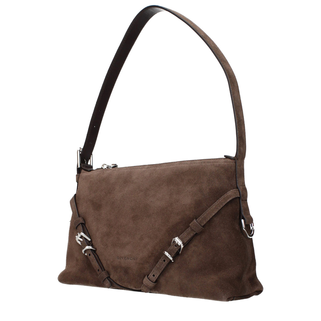 Givenchy Brown Leather Shoulder Bag - Eljoys Fashion 