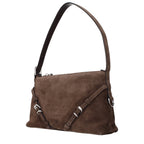 Givenchy Brown Leather Shoulder Bag - Eljoys Fashion 