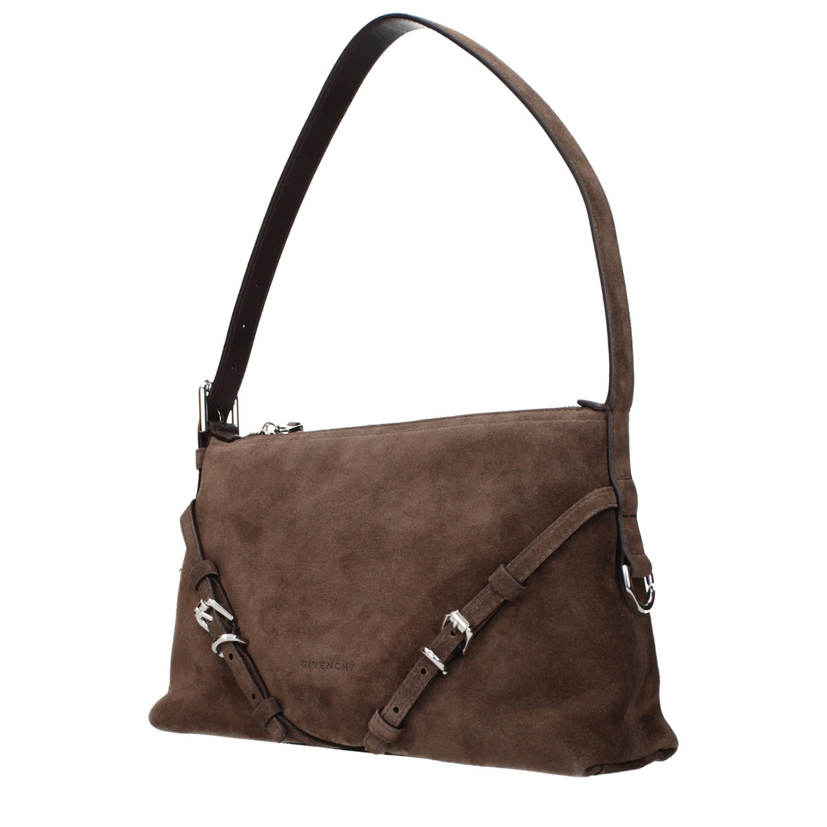 Givenchy Brown Leather Shoulder Bag - Eljoys Fashion 