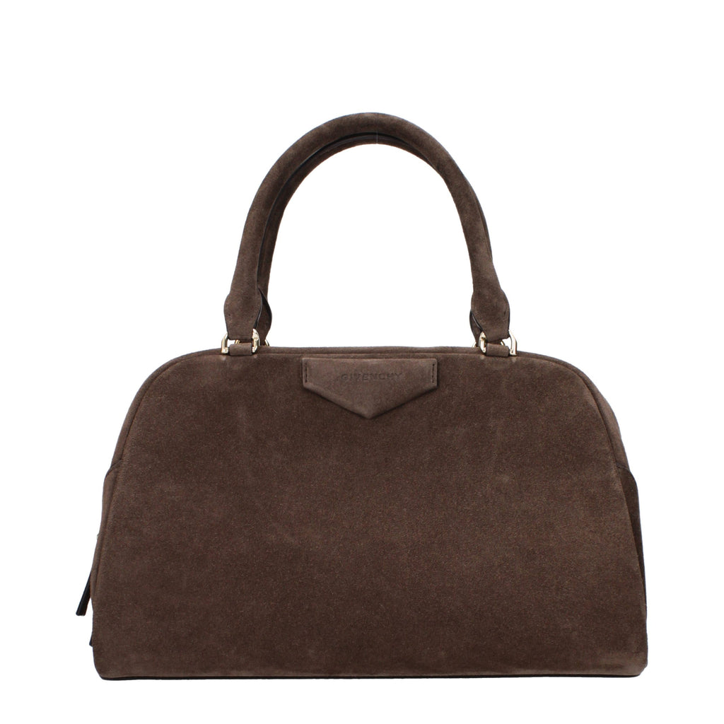 Givenchy Brown Leather Handbag - Eljoys Fashion 