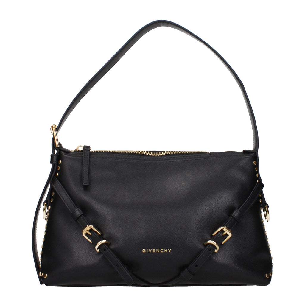 Givenchy Black Leather Shoulder Bag - Eljoys Fashion 