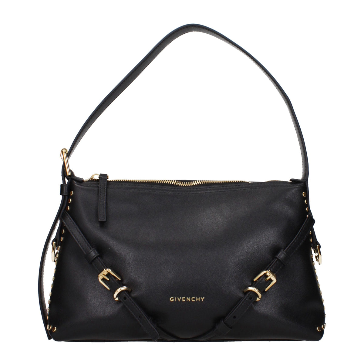 Givenchy Black Leather Shoulder Bag - Eljoys Fashion 