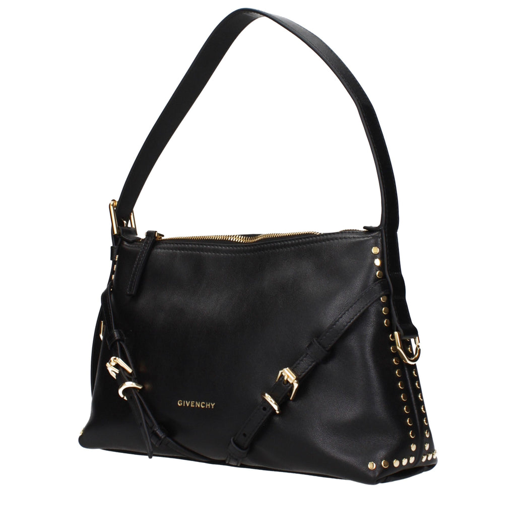 Givenchy Black Leather Shoulder Bag - Eljoys Fashion 