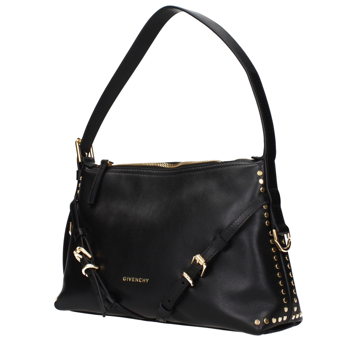 Givenchy Black Leather Shoulder Bag - Eljoys Fashion 