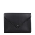 Ferragamo Black Leather Clutch Bag - Eljoys Fashion 
