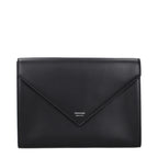Ferragamo Black Leather Clutch Bag - Eljoys Fashion 