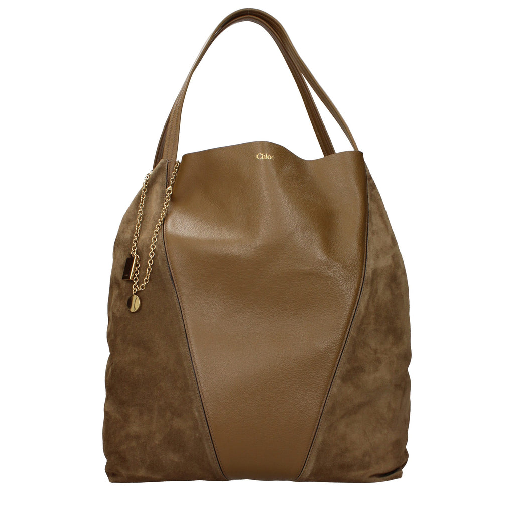 Chloé Brown Leather Shoulder Bag - Eljoys Fashion 
