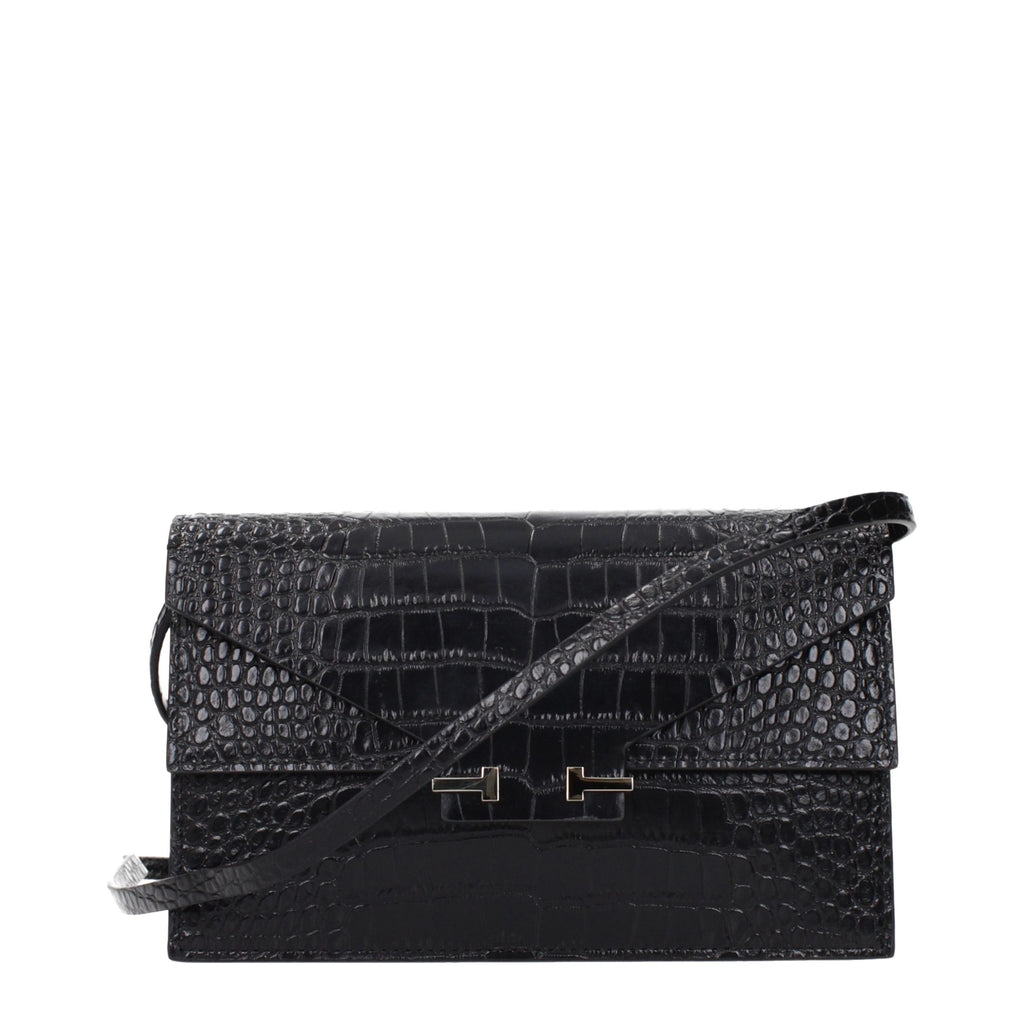 Tom Ford Black Leather Clutch Bag - Eljoys Fashion 