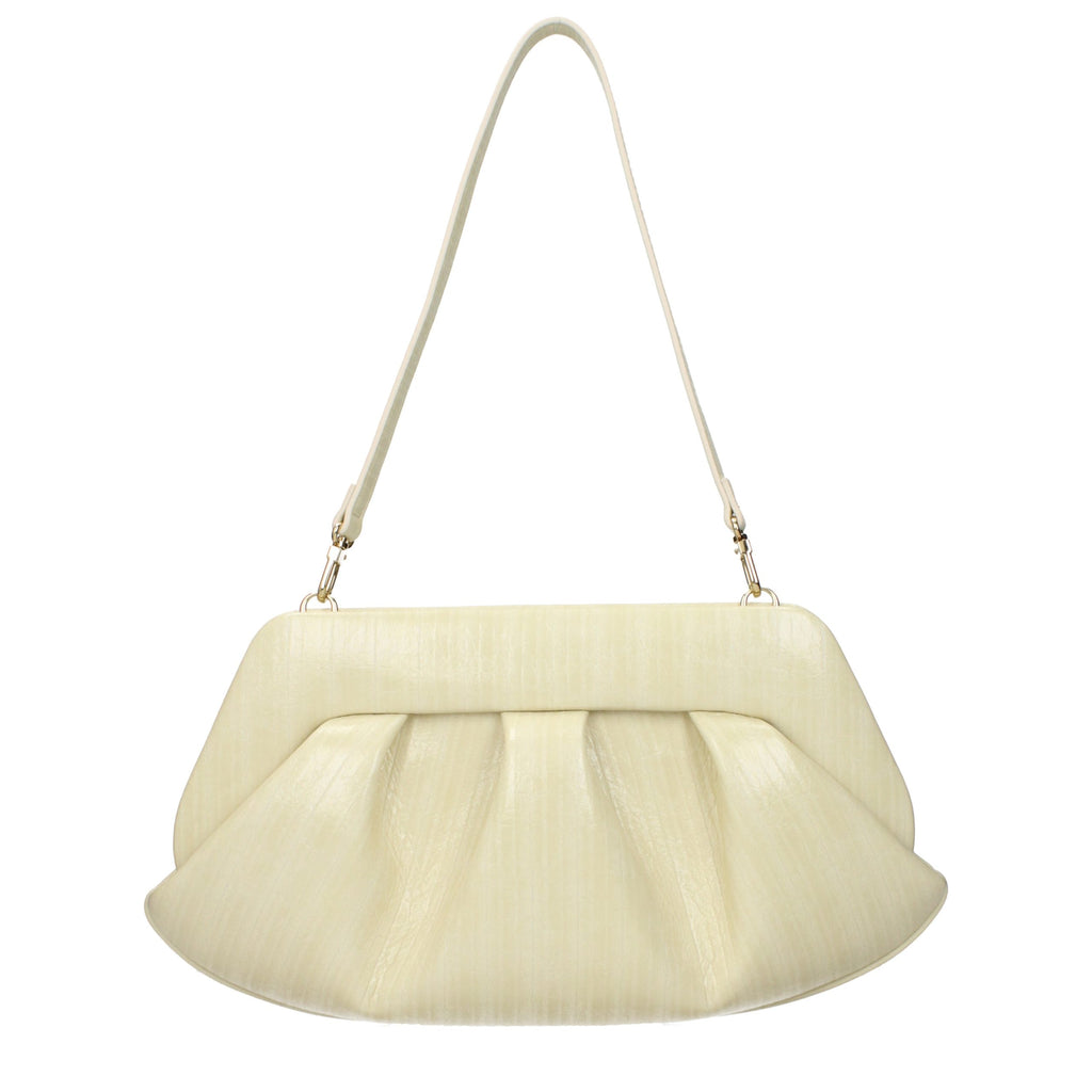THEMOIRè Beige Leather Clutch Bag - Eljoys Fashion 