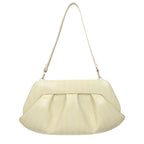THEMOIRè Beige Leather Clutch Bag - Eljoys Fashion 