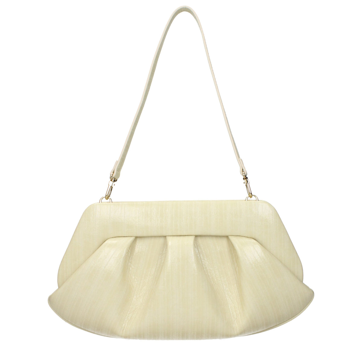 THEMOIRè Beige Leather Clutch Bag - Eljoys Fashion 