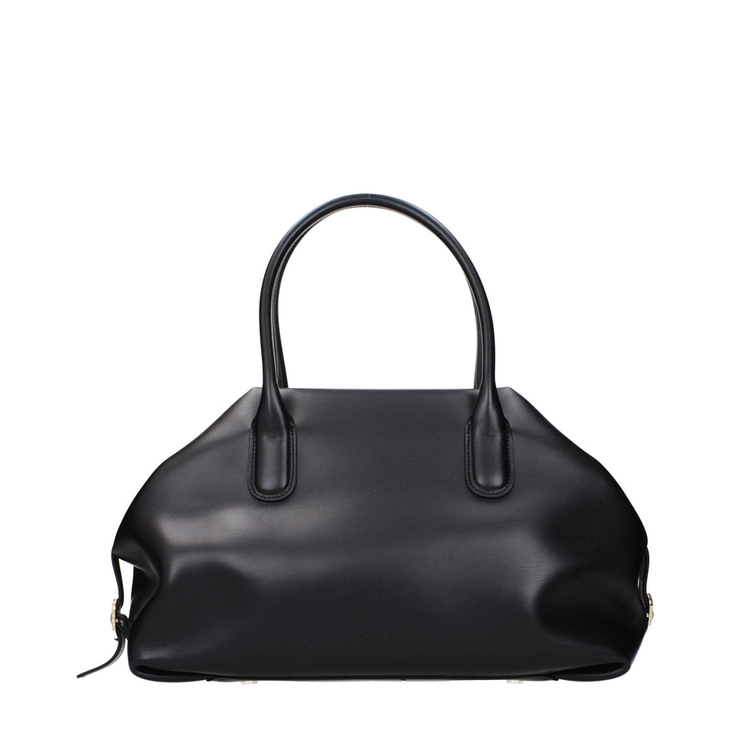 THEMOIRè Black Leather Handbag - Eljoys Fashion 