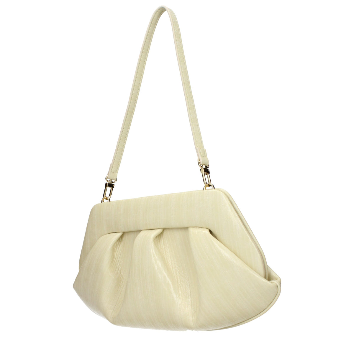 THEMOIRè Beige Leather Clutch Bag - Eljoys Fashion 