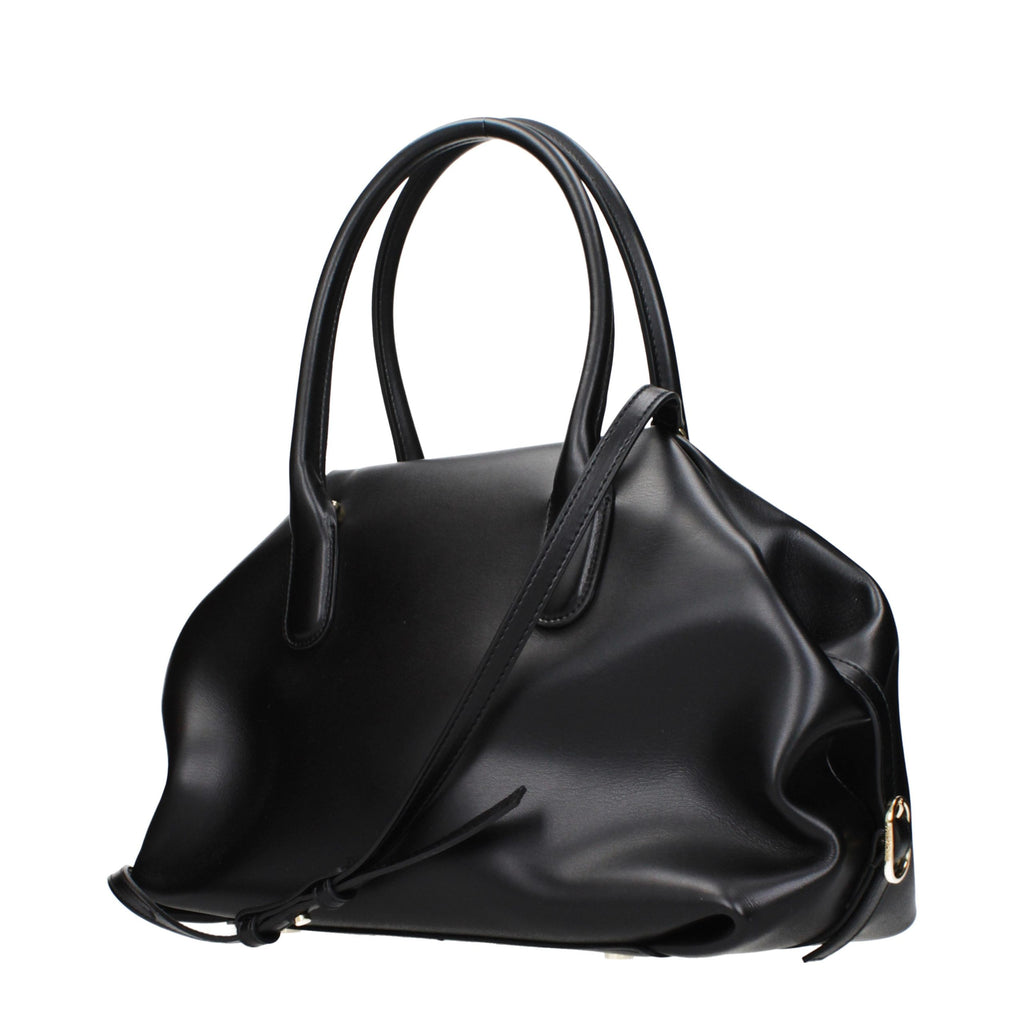 THEMOIRè Black Leather Handbag - Eljoys Fashion 