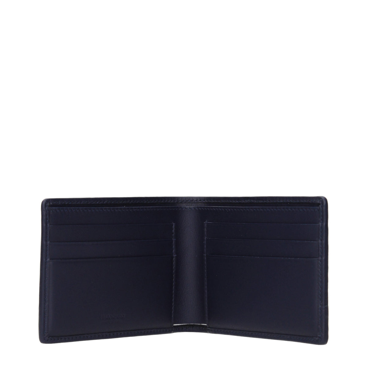 Ferragamo Blue Leather Wallet - Eljoys Fashion 