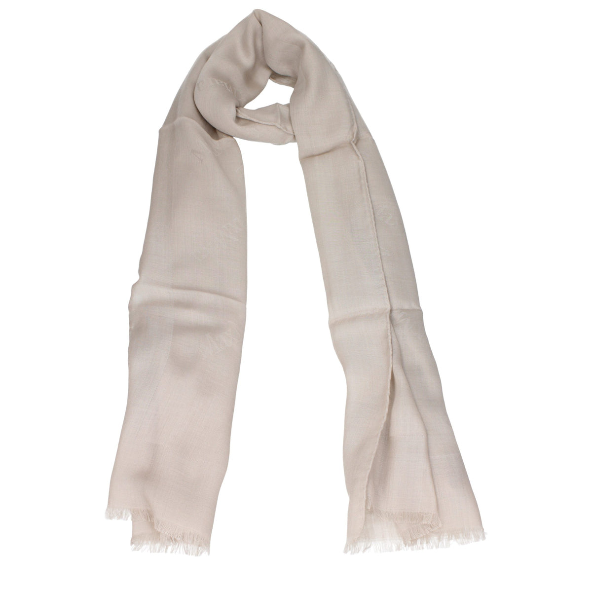 Max Mara Beige Wool Foulard - Eljoys Fashion 