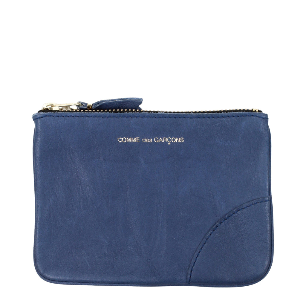 Comme Des Garçons Blue Leather Wallet - Eljoys Fashion 