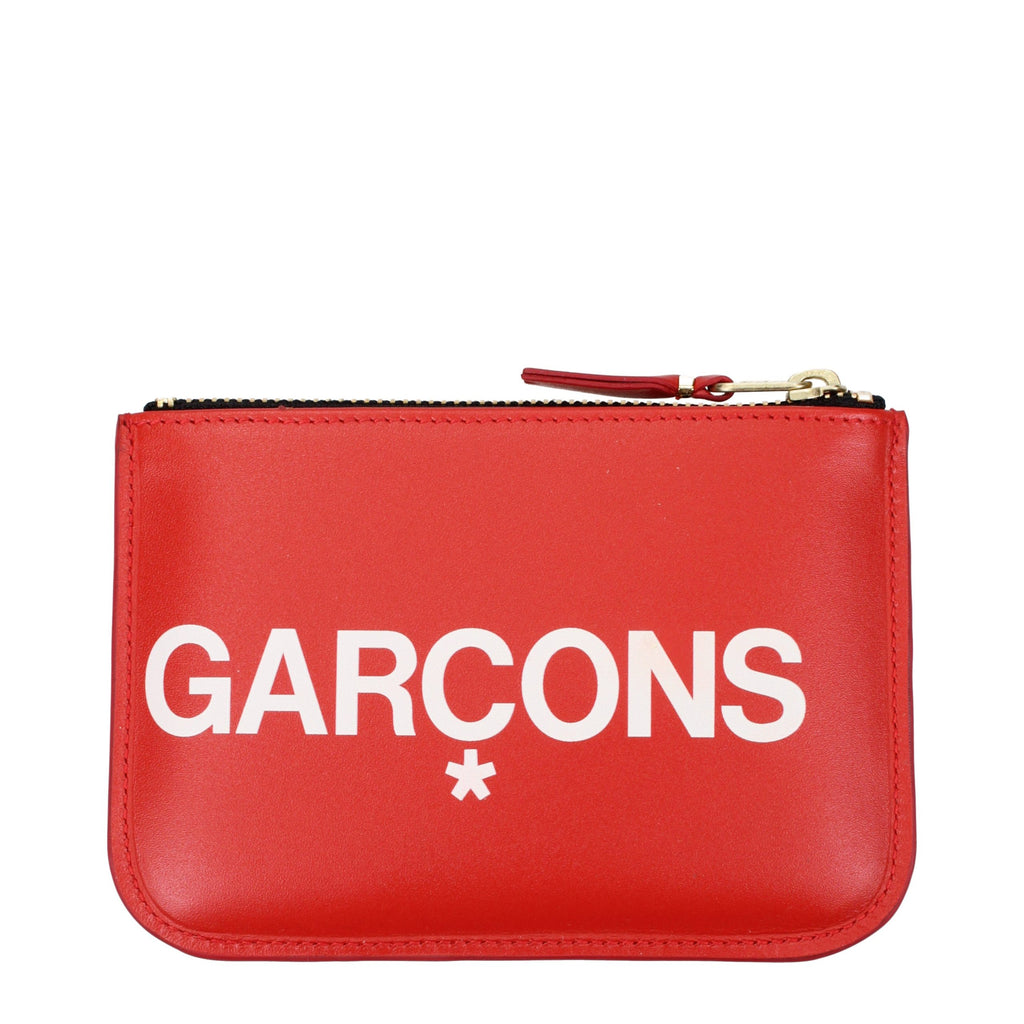 Comme Des Garçons Red Leather Cardholder - Eljoys Fashion 