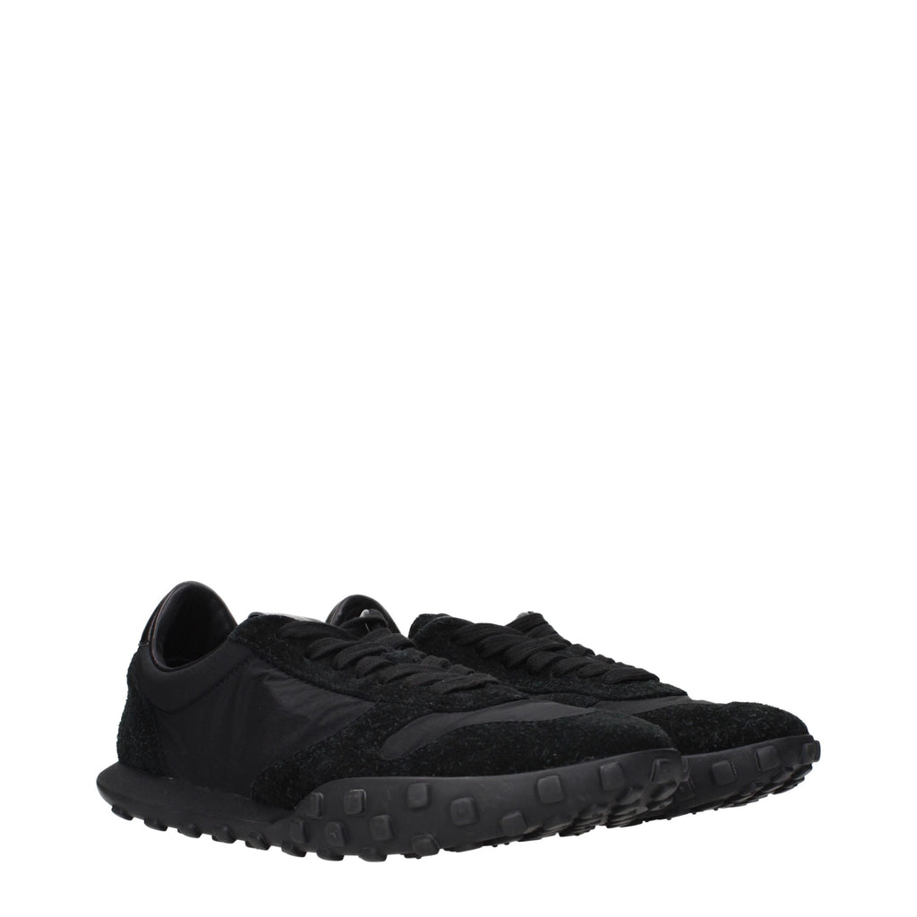 Jil Sander Black Fabric Sneakers - Eljoys Fashion 