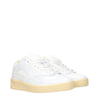 Jil Sander White Leather Low Top Sneakers - Eljoys Fashion 