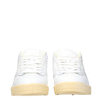 Jil Sander White Leather Low Top Sneakers - Eljoys Fashion 