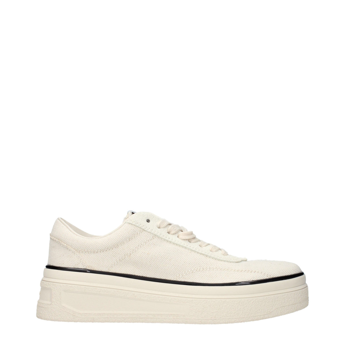 Jil Sander Beige Fabric Platform Sneakers - Eljoys Fashion 