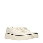 Jil Sander Beige Fabric Platform Sneakers - Eljoys Fashion 