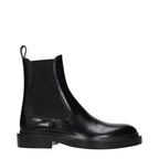 Jil Sander Black Leather Ankle Boots - Eljoys Fashion 