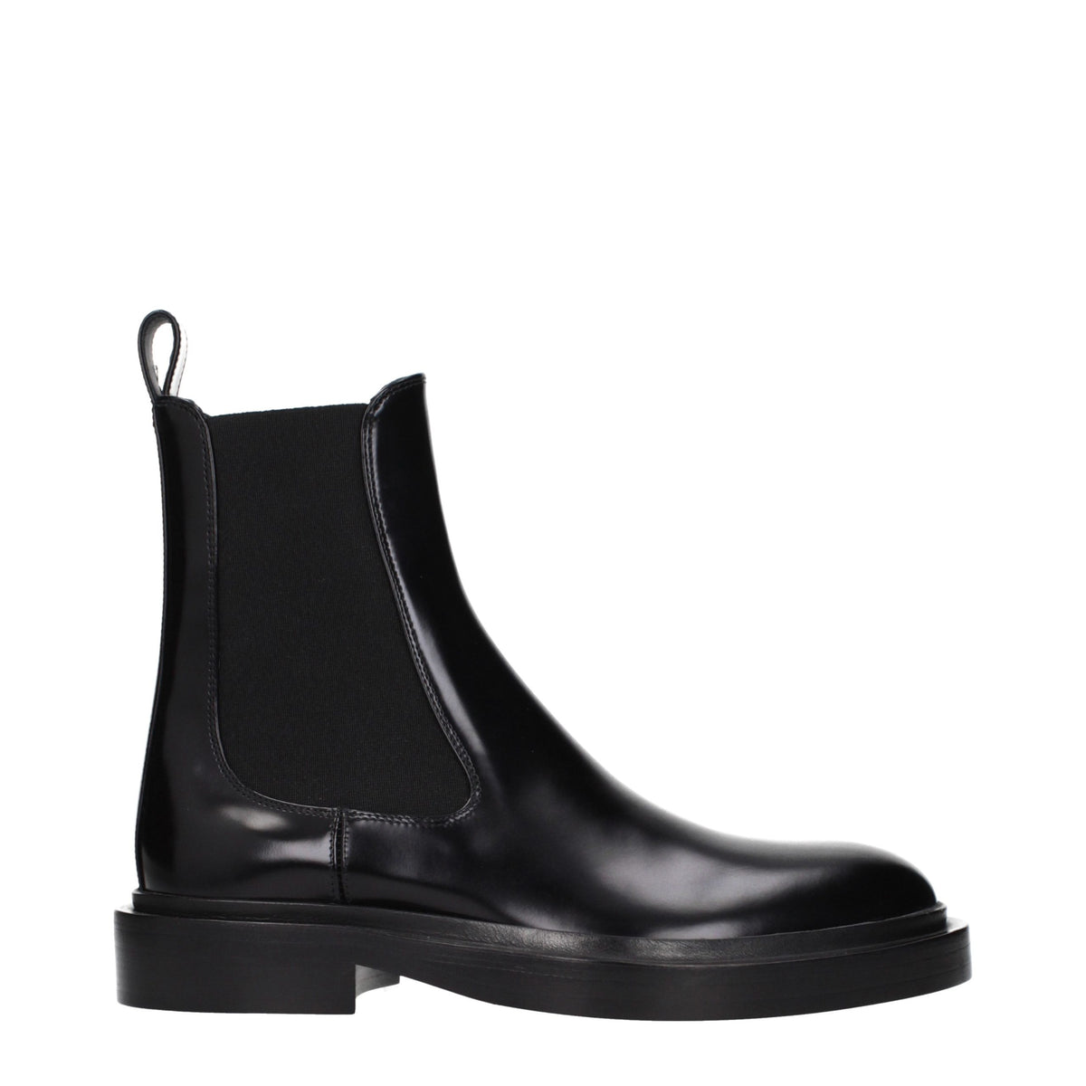 Jil Sander Black Leather Ankle Boots - Eljoys Fashion 