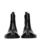 Jil Sander Black Leather Ankle Boots - Eljoys Fashion 